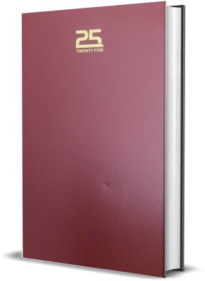 Greeshma Executive Pu Leather Diary Dated A4 Diary 2025 Single Rule 364 Pages(Maroon)