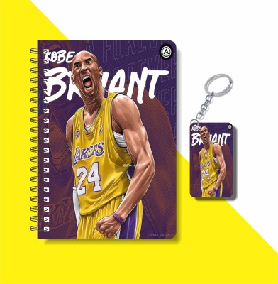 craft maniacs 2023 KOBE DIARY + KEYCHAIN A5 Notebook RULED 160 Pages(Multicolor)