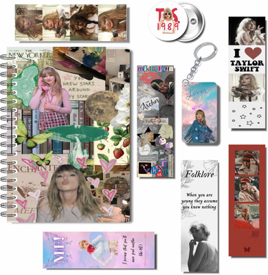 craft maniacs 2023 TAYLOR 3 FREEBIE COLLECTION A5 Notebook RULED 160 Pages(TAYLOR SWIFT 3 FREEBIE COLLECTION, Pack of 3)