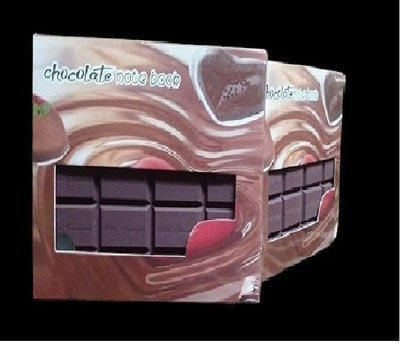 Freedy 2Pc Chocolate Shaped Mini/small Memo Notebook/Cute Diary for Kids Pocket-size Diary Unruled 60 Pages(Multicolor)