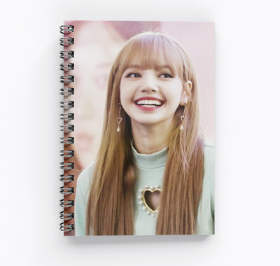 RJPRINTS BlackPinl A5 Notebook Unruled 200 Pages(Pink)