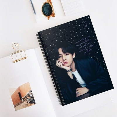 craft maniacs BTS V A5 RULED 160 PAGES DIARY A5 Diary RULED 160 Pages(Multicolor)