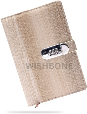 Wishbone PERSONL,PROFESSIONL A5 Note Book ruled 111 Pages(Brown)