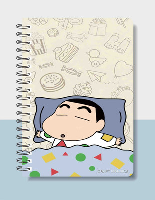 craft maniacs SHINCHAN DIARY 2025 A5 Notebook RULED 160 Pages(Multicolor)