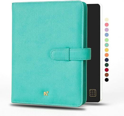 NEORAH B6 NotebookSLEEVE with Loop + JOURNAL|Faux Leather+ Penloop|6 CardSlots B6 Organizer Dotgrid 160 Pages(Teal) NEORAH B6 NotebookSLEEVE with Loop + JOURNAL|Faux Leather+ Penloop|6 CardSlots B6 Organizer Dotgrid 160 Pages(Teal)