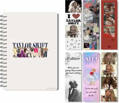 craft maniacs 2023 TAYLOR DIARY + FREEBIE COLLECTION A5 Notebook RULED 160 Pages(Multicolor)