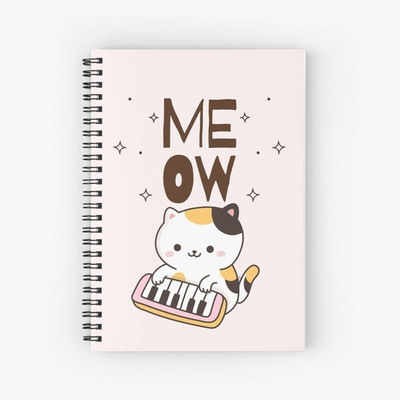 craft maniacs KITTY COLLECTION A5 Notebook RULED 160 Pages(Black)