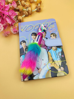 Paper Bear BTS A5 Diary Designer 80 Pages(Purple, Pack of 2)