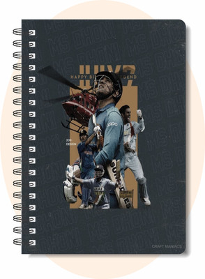 craft maniacs 2024 NOTEBOOK COLLECTION A5 Diary RULED 160 Pages(White)