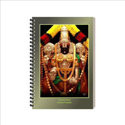 ESCAPER Tirupati Balaji Devotional Diary For Writing, Binding Notebook, Notepad A5 Diary Ruled 160 Pages(Tirupati Balaji)
