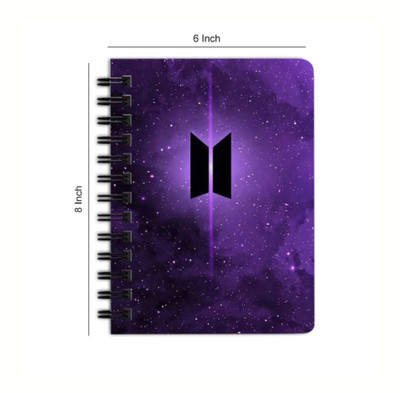 craft maniacs BTS 2023 NEW DIARY COLLECTION A5 Notebook RULED 160 Pages(White)