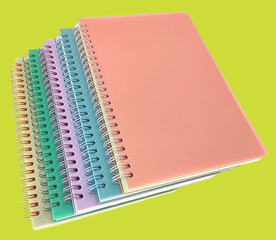 UNIQPAL NOTEBOOK A4 Notebook UNRULED / PLAIN 200 Pages(Multicolor, Pack of 5)