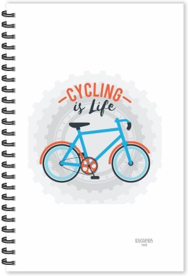 SADAFAL Cycling is Life A5 Diary Ruled 160 Pages(Multicolor)