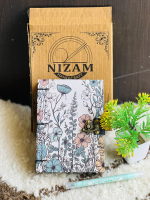 Al Zohra Handicraft Diary Notebook A5 Diary Unruled 200 Pages(Multicolor)