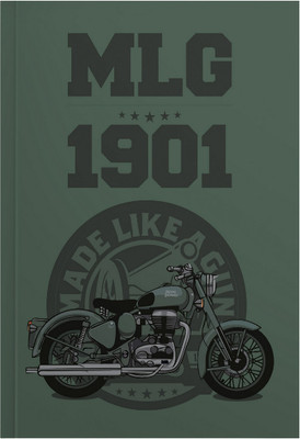MOTOCUPID MLG1901 A5 Notebook plain 160 Pages(Army Green)