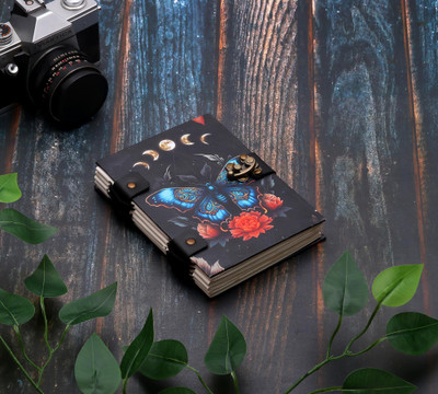 Rajshrey handicrafts Journal Butterfly Printed Diary A5 Diary Unruled 200 Pages(Multicolor)
