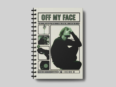 Journalised Justin Bieber Music Journal A5 Journal Ruled 160 Pages(Multicolor)