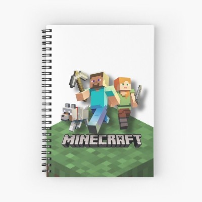 craft maniacs MINECRAFT NOTEBOOK COLLECTION A5 Diary RULED 160 Pages(Black)