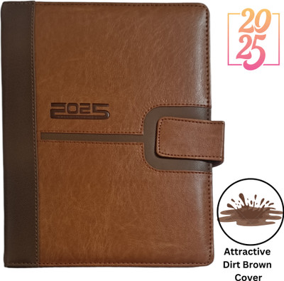 ShreeGanadhish 2024 B5 Diary Magnetic Flap |Planner/Organizer |Office &Personal use| 24X18X3 CM Regular Diary Ruled 365 Pages(Persian Orange)