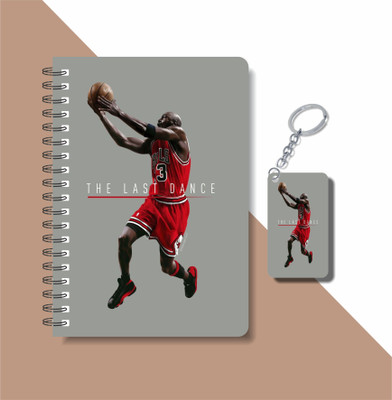 craft maniacs 2023 JORDAN DIARY + KEYCHAIN A5 Notebook RULED 160 Pages(Multicolor)