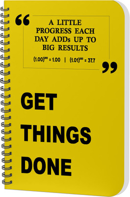 AccuPrints Daily Planner A5 Planner/Organizer Ruled 180 Pages(Yellow)