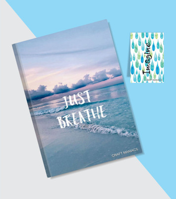 craft maniacs A5 UNRULED SOFT BOUND COLLECTION A5 Notebook UNRULED 120 Pages(Multicolor)