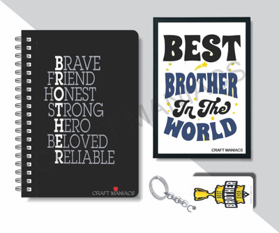 craft maniacs DIARY FRAME COMBO 2024 A5 Notebook RULED 160 Pages(White)