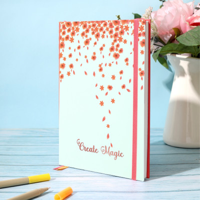 Doodle Plans, Organize, Journal: Undated Weekly Planner with Habit Tracker | A5 Planner | Premium Organizer with Bookmark & Back Pocket, Monthly & Weekly Layout | 192 Pages(Petal Shower)