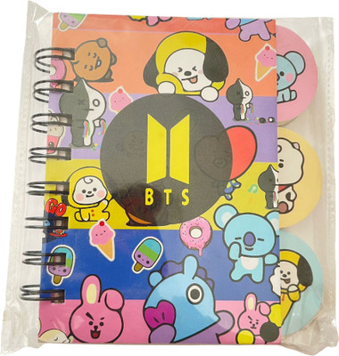 AllThe Small Things Cartoon Character A5 Diary ruled 60 Pages(Multicolor)