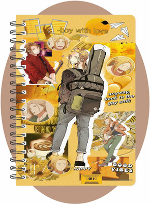 craft maniacs BANANA FISH COLLECTION A5 Notebook RULED 160 Pages(Multicolor)