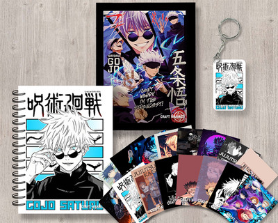 craft maniacs JUJUTSU KAISEN GIFTING SET A5 Diary RULED 120 Pages(Red)