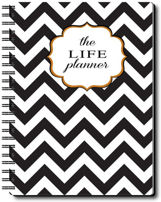 Nourish Life A5 Planner/Organizer Ruled 220 Pages(BWCHEVRON)