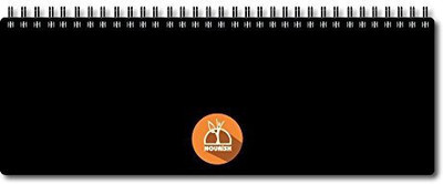 Nourish Weekly Planner_DRY Regular Planner/Organizer Ruled 50 Pages(Black)