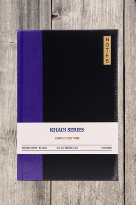 Raghav Collection Basic Office Notebook A5 A5 Diary Ruled / Lined 192 Pages(Purple, Black)