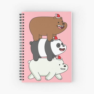 craft maniacs BARE BEARS 2023 COLLECTION A5 Notebook RULED 160 Pages(Multicolor)