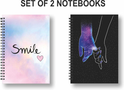 ROT RIX combo of 2 Notebooks A5 Diary Ruled 144 Pages(Multicolor, Pack of 2)