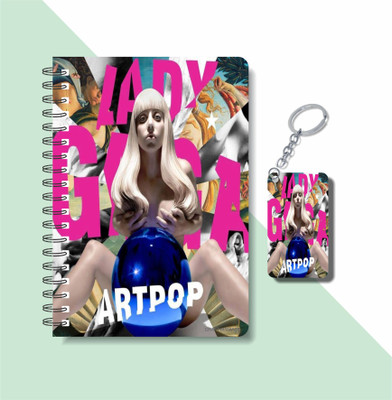 craft maniacs LADY GAGA 2023 NOTEBOOK COLLECTION A5 Notebook RULED 160 Pages(White)