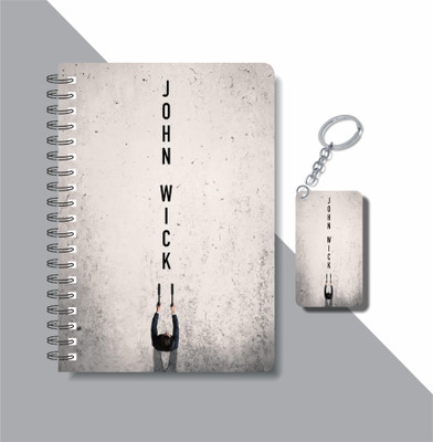 craft maniacs JOHN WICK 2023 NOTEBOOK COLLECTION A5 Notebook RULED 160 Pages(Red)