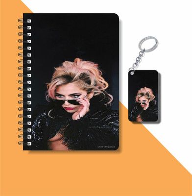 craft maniacs LADY GAGA 2023 NOTEBOOK COLLECTION A5 Notebook RULED 160 Pages(White)