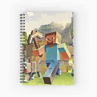 craft maniacs MINECRAFT NOTEBOOK COLLECTION A5 Diary RULED 160 Pages(Black)