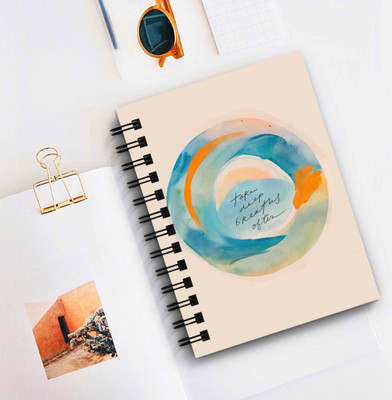 DI-KRAFT Wiro Binding | Spiral Diary Notebook For Office Use | Gift (5*7 Inch, 160 Pages) A5 Diary Unruled 160 Pages(Multicolor-5)