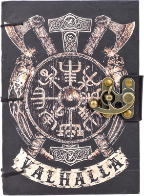 ARSHAD HANDICRAFT Valhalla Printed Cardboard Diary with 200 unruled pages A5 Diary Plain 200 Pages(Multicolor)