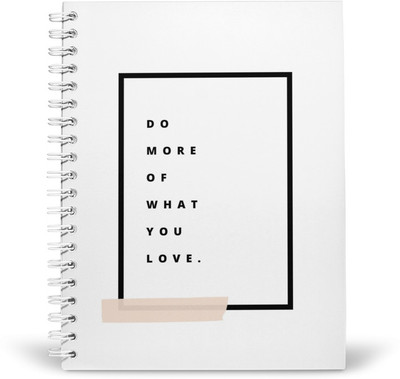 PurpleBees DO WHAT YOU LOVE Quotes Diary A5 | Motivational Diary A5 Diary Unruled 160 Pages(Multicolor)