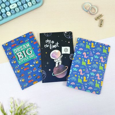 articious Adventure Trio A5 Diary Ruled 96 Pages(Multicolor, Pack of 3)
