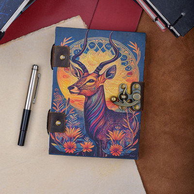 NIZAM HANDCRAFT HANDMADE DIARY A5 Diary Unruled 200 Pages(Multicolor)