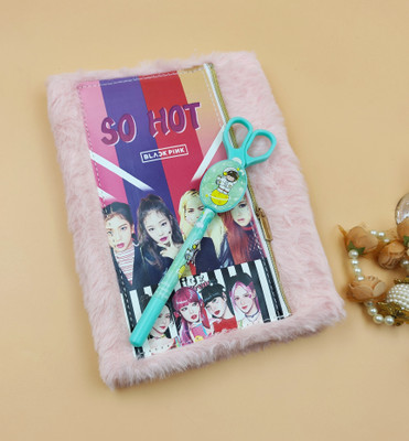 Paper Bear BlackPink A4 Diary ruled 70 Pages(Pink, Pack of 2)