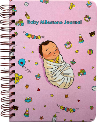 Bop Canvases Baby record book A5 Diary Printed 100 Pages(Multicolor)