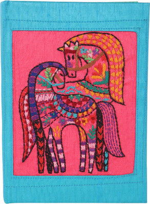 Indha Craft Handmade Diary A5 Diary Plain Paper 50 Pages(Sky blue, Pink, Green)