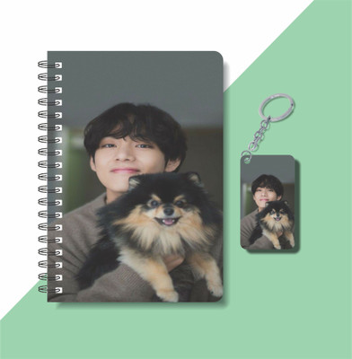 craft maniacs V DIARY & KEYCHAIN A5 Notebook RULED 120 Pages(Multicolor)