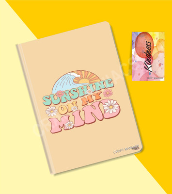 craft maniacs GLUEBIND DIARY A5 Diary RULED 100 Pages(Multicolor)